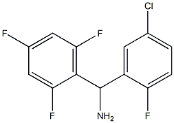 (5-chloro-2-fluorophenyl)(2,4,6-trifluorophenyl)methanamine Structure