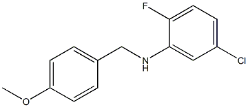 (5-chloro-2-fluorophenyl)(4-methoxyphenyl)methylamine Structure