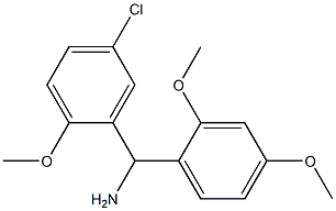 (5-chloro-2-methoxyphenyl)(2,4-dimethoxyphenyl)methanamine Structure