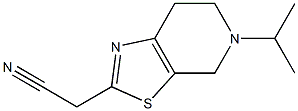 (5-isopropyl-4,5,6,7-tetrahydro[1,3]thiazolo[5,4-c]pyridin-2-yl)acetonitrile Structure