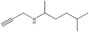 (5-methylhexan-2-yl)(prop-2-yn-1-yl)amine Struktur