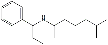 (6-methylheptan-2-yl)(1-phenylpropyl)amine Struktur