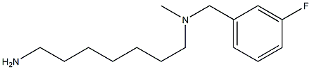 (7-aminoheptyl)[(3-fluorophenyl)methyl]methylamine 结构式