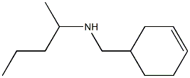 (cyclohex-3-en-1-ylmethyl)(pentan-2-yl)amine,,结构式