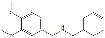 (cyclohex-3-en-1-ylmethyl)[(3,4-dimethoxyphenyl)methyl]amine,,结构式