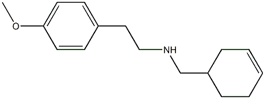 (cyclohex-3-en-1-ylmethyl)[2-(4-methoxyphenyl)ethyl]amine Struktur