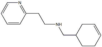 (cyclohex-3-en-1-ylmethyl)[2-(pyridin-2-yl)ethyl]amine Struktur