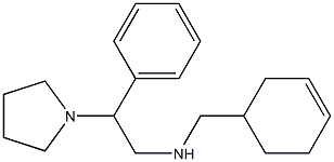 (cyclohex-3-en-1-ylmethyl)[2-phenyl-2-(pyrrolidin-1-yl)ethyl]amine,,结构式