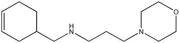 (cyclohex-3-en-1-ylmethyl)[3-(morpholin-4-yl)propyl]amine,,结构式