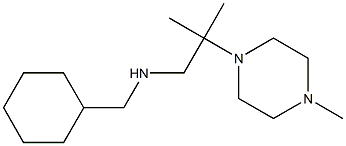 (cyclohexylmethyl)[2-methyl-2-(4-methylpiperazin-1-yl)propyl]amine,,结构式