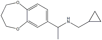 (cyclopropylmethyl)[1-(3,4-dihydro-2H-1,5-benzodioxepin-7-yl)ethyl]amine,,结构式