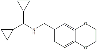 (dicyclopropylmethyl)(2,3-dihydro-1,4-benzodioxin-6-ylmethyl)amine