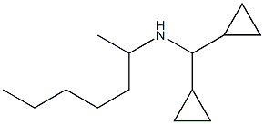 (dicyclopropylmethyl)(heptan-2-yl)amine 结构式