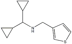 (dicyclopropylmethyl)(thiophen-3-ylmethyl)amine,,结构式