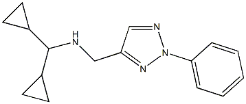 (dicyclopropylmethyl)[(2-phenyl-2H-1,2,3-triazol-4-yl)methyl]amine Struktur