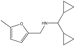 (dicyclopropylmethyl)[(5-methylfuran-2-yl)methyl]amine,,结构式