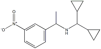 (dicyclopropylmethyl)[1-(3-nitrophenyl)ethyl]amine 结构式