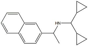 (dicyclopropylmethyl)[1-(naphthalen-2-yl)ethyl]amine Structure