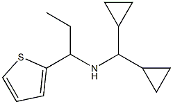 (dicyclopropylmethyl)[1-(thiophen-2-yl)propyl]amine Structure