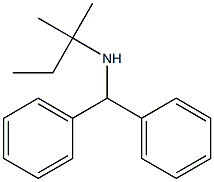 (diphenylmethyl)(2-methylbutan-2-yl)amine Structure