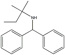 (diphenylmethyl)(2-methylbutan-2-yl)amine,,结构式