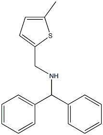 (diphenylmethyl)[(5-methylthiophen-2-yl)methyl]amine,,结构式