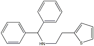 (diphenylmethyl)[2-(thiophen-2-yl)ethyl]amine 结构式