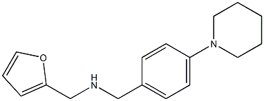 (furan-2-ylmethyl)({[4-(piperidin-1-yl)phenyl]methyl})amine|