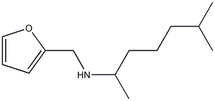 (furan-2-ylmethyl)(6-methylheptan-2-yl)amine,,结构式
