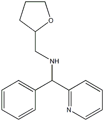 (oxolan-2-ylmethyl)[phenyl(pyridin-2-yl)methyl]amine 结构式