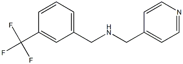 (pyridin-4-ylmethyl)({[3-(trifluoromethyl)phenyl]methyl})amine Struktur