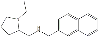 [(1-ethylpyrrolidin-2-yl)methyl](naphthalen-2-ylmethyl)amine 结构式