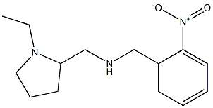 [(1-ethylpyrrolidin-2-yl)methyl][(2-nitrophenyl)methyl]amine 化学構造式