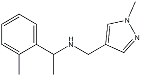 [(1-methyl-1H-pyrazol-4-yl)methyl][1-(2-methylphenyl)ethyl]amine 结构式