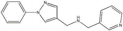 [(1-phenyl-1H-pyrazol-4-yl)methyl](pyridin-3-ylmethyl)amine 化学構造式