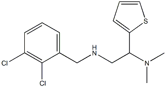 [(2,3-dichlorophenyl)methyl][2-(dimethylamino)-2-(thiophen-2-yl)ethyl]amine Struktur