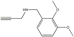 [(2,3-dimethoxyphenyl)methyl](prop-2-yn-1-yl)amine,,结构式