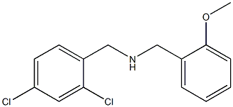 [(2,4-dichlorophenyl)methyl][(2-methoxyphenyl)methyl]amine 结构式