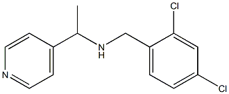 [(2,4-dichlorophenyl)methyl][1-(pyridin-4-yl)ethyl]amine,,结构式