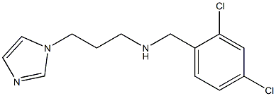 [(2,4-dichlorophenyl)methyl][3-(1H-imidazol-1-yl)propyl]amine,,结构式