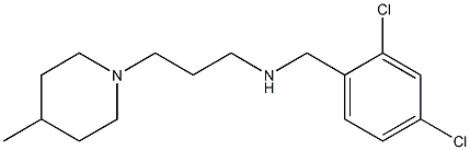 [(2,4-dichlorophenyl)methyl][3-(4-methylpiperidin-1-yl)propyl]amine Structure