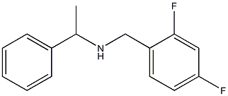 [(2,4-difluorophenyl)methyl](1-phenylethyl)amine,,结构式