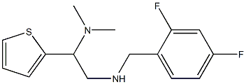 [(2,4-difluorophenyl)methyl][2-(dimethylamino)-2-(thiophen-2-yl)ethyl]amine Structure