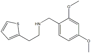 [(2,4-dimethoxyphenyl)methyl][2-(thiophen-2-yl)ethyl]amine,,结构式