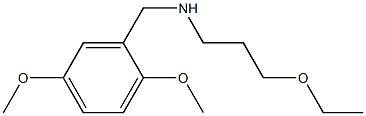 [(2,5-dimethoxyphenyl)methyl](3-ethoxypropyl)amine Structure