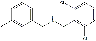 [(2,6-dichlorophenyl)methyl][(3-methylphenyl)methyl]amine Structure