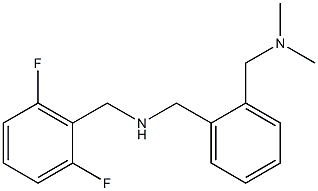 [(2,6-difluorophenyl)methyl]({2-[(dimethylamino)methyl]phenyl}methyl)amine Struktur