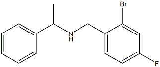[(2-bromo-4-fluorophenyl)methyl](1-phenylethyl)amine|