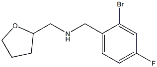 [(2-bromo-4-fluorophenyl)methyl](oxolan-2-ylmethyl)amine Structure