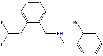 [(2-bromophenyl)methyl]({[2-(difluoromethoxy)phenyl]methyl})amine